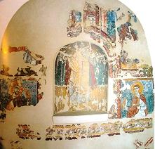Ниша грота с фресками XIII века