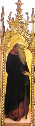 Св.Антонио Аббат на полиптихе Джованни Бадиле (ок. 1379-1448/51)