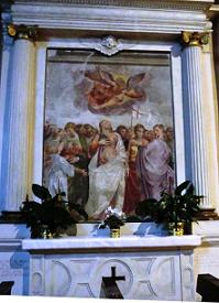 Фреска Доменико Брузасорци в церкви СВ.Троицы "Св. Урсула"