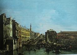 Франческо Гварди, Большой Канал с мостом Риальто, около 1758