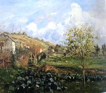 Камиль Писсаро, Пейзаж в Понтуа, 1878