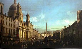 Бернардо Белотто, Площадь Навона, 1743
