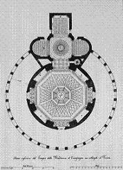 План круглого храма Санмикели