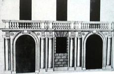 Проект двойного портала для Дворца Эмилей Форти, архитектор 