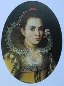 Женский портрет на парагоне, мантуанская школа, одна из дочерей Альфонсины Гонзага