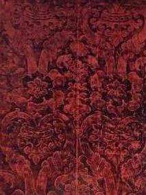 Ткань из коллекции Луиджи Бевильаква - велюр цвета кремизи