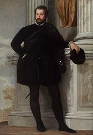 Портрет работы Веронезе, судя по цвету одежды - знатный мужчина или врач