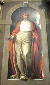 Святой Григорий, фреска Бернардино Индия в церкви Сан Джорджио ин Брайда