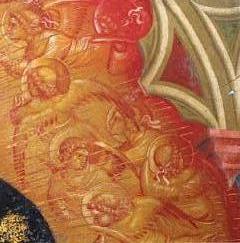 Ангелы вокруг Мадонны, Лоренцо Венециано, церковь Сант Анастасия в Вероне