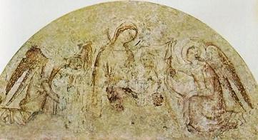 Синопсис фрески Симоне Мартини, 1341 год - первая Мадонна Смирения в Авиньоне