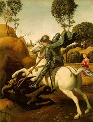 Святой Георгий с драконом, Рафаэль
