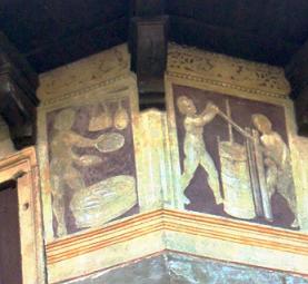 Фрески боттеги Лигоцци на Доме Дзингони в Вероне
