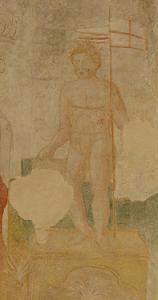 Блаженный Симонино на фреске 14-15 века