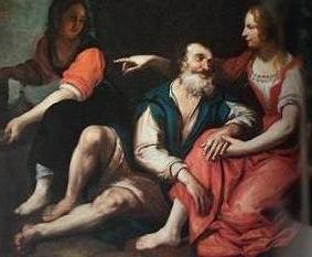 Лот с дочерьми Доменико Фьязелла Иль Сарцана (1589-1669)