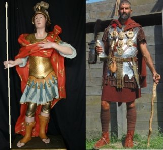 Сравнение статуи Меркурия в и римского центуриона