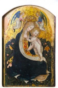 Мадонна с куропаткой, 1420 год, Андреа Пизанелло