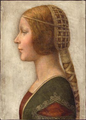 Портрет Бьянки Сфорца называют Красавица-принцесса, спорная аттрибуция Леонардо Да Винчи