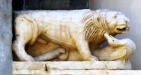 Добыча льва - утка или лебедь, церковь Св.Варфоломея в Пантано, Потенца