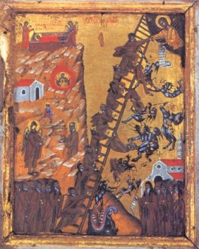 Икона Лестница в Рай, 12 век, Монастырь Св.Катерины, Синай