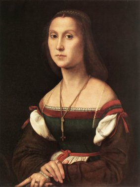 Немая или Портрет женщины в зелёном, Рафаэль Санцио из Урбино