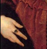 Кольцо с изумрудом на пальце Изабеллы ДЭсте - вдовы