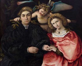 Портрет Марсилио Казотто и его жены Фаустины, Лоренцл Лотто, 1523 год