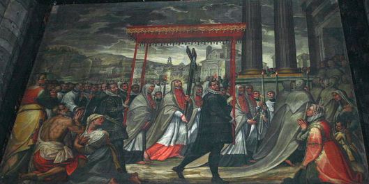 Святой Карло Борромео - процессия с реликвией Гвоздя