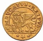 Лев на монетах Венеции