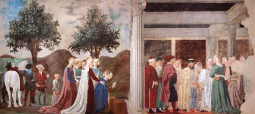 Царица Саба и Соломон, Пьеро делла Франческо, Базилика Сан Франческо, Ареццо