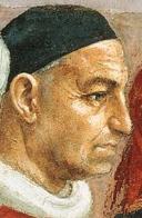 Портрет Кардинала Кастильони, фрагм. фрески Мазолино, Флоренция
