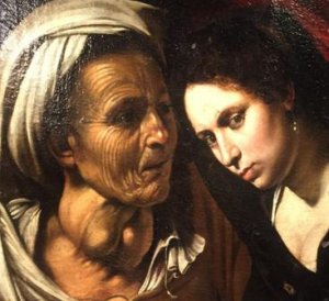 Юдифь и служанка на обнаруженной картине Караваджо во Франции