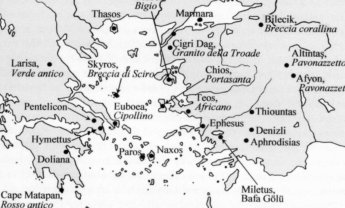 Каменоломни в Греции и Малой Азии - источник ценного мрамора для римлян