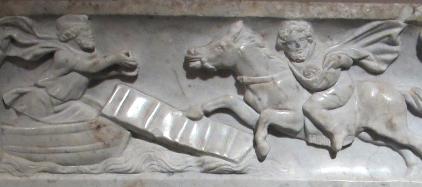Сцена на крышке саркофага