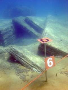Подводный Музей Мыса Счифо, Калабрия с экспонатами