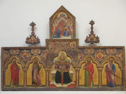 Триптих 1360 года работы Туроне ди Максио, Музей Кастельвеккио с 1812 года