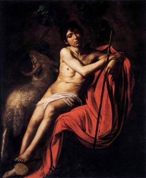 Св.Иоанн, караваджо, Галерея Боргезе, Рим - эта картина была с художником на лодке