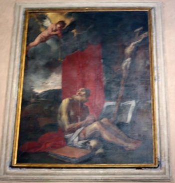 Раскаяние Святого иеронима, Джулио Карпиони, церковь Св.Ефимии, Верона