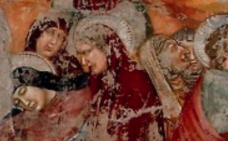 Профиль Данте на Распятии в церкви Сан Фермо