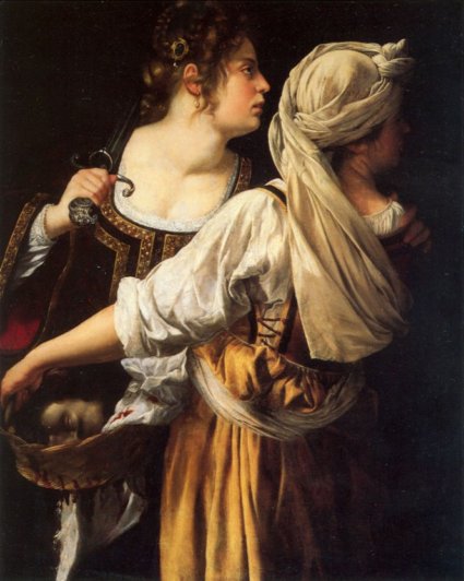 Юдифь и служанка с головой Олоферна, 1618-19 год, Артемизия Джентилески, Галерея Палатина, Флоренция