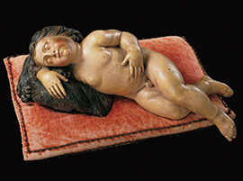 Спящий младенец Иисус, частный Музей Бамбино Дивино, Гардоне Ривьера