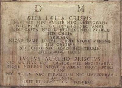 Налпись на камне Лелия Аэлия Криспи